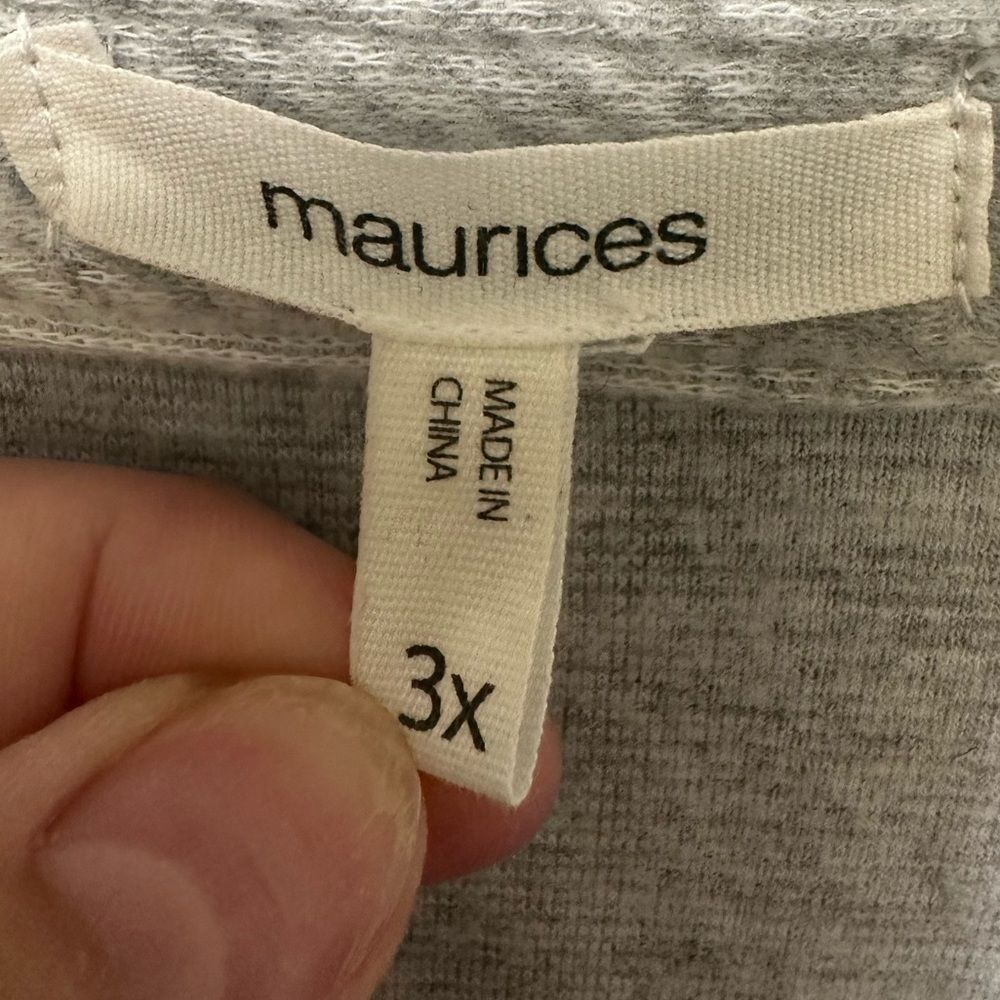 Maurices Button Down Checker Top - image 3